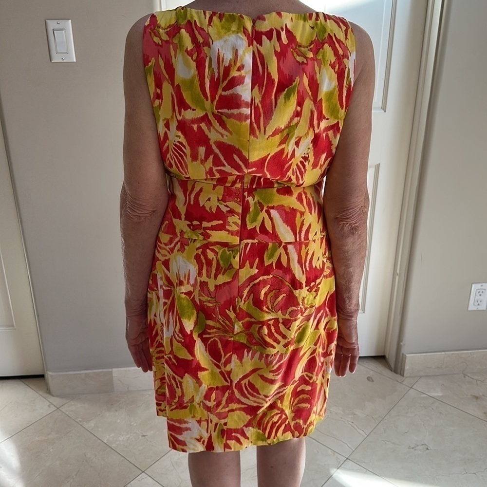 Ralph Lauren dress. Size 10. Red and yellow.​​​​​​​​​​​​​​​​​​​​​​ - Picture 4 of 5